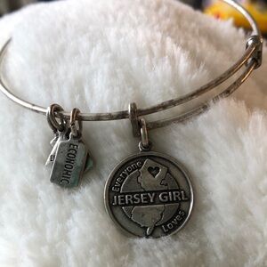 Wind and Fire Silver Tone 'Jersey Girl' Charm Bracelet